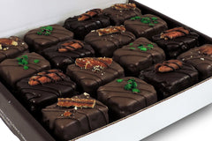 Image of our Boozy Combo of brownie bites. This box includes Irish Cream, Bourbon, and Guinness Brownie Bites.