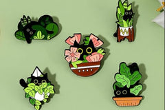 Crazy cat lady or crazy plant lady? How about both?! These pins depict adorable cats exploring your plants! 
