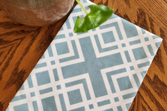 100% cotton absorbent flour sack tea towel with a modern, exclusive and limited edition quilt pattern print. 