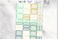 Functional Planner Sticker Kit for Planners - Calendars, Happy Planner, Bullet Journal, Leafy Treetops, Pocket, A5, EC, TN