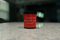 An example of our scented candles that come in our Friends subscription box featuring "Friends" quotes. Fragrances and quotes will vary.