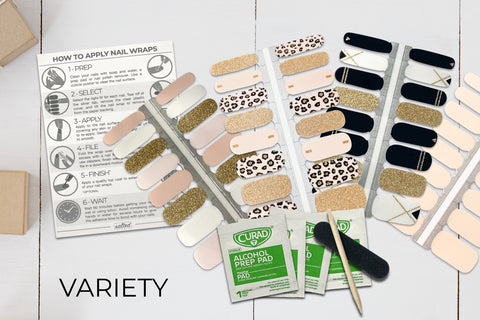 4pk Nail Wraps