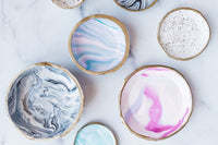 Adults & Crafts Monthly Craft Subscription Box - One of our Past Boxes - Marbled Clay Dishes DIY Craft Kit