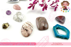 Natural Stone Cabochon Collection Box