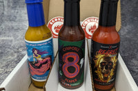 SCOVILLED hot sauce of the month featuring Angry Goat Pepper Co., Culley's, Elijah's Xtreme hot sauces