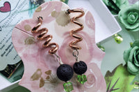 MY LUV 2U Designer Lava Rock Crystal Birthstone Earrings Box