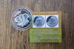 2021 Somalie 1 oz .9999 Silver limited edition collector's coin is an example of the animal themed boxes