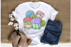 These tees are designed for the knitter or crocheter. They make excellent gifts for your favorite yarn crafter.