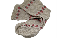 Strawberry themed girls socks (strawberry design my differ).  Light and comfortable perfect for spring or early fall wear.