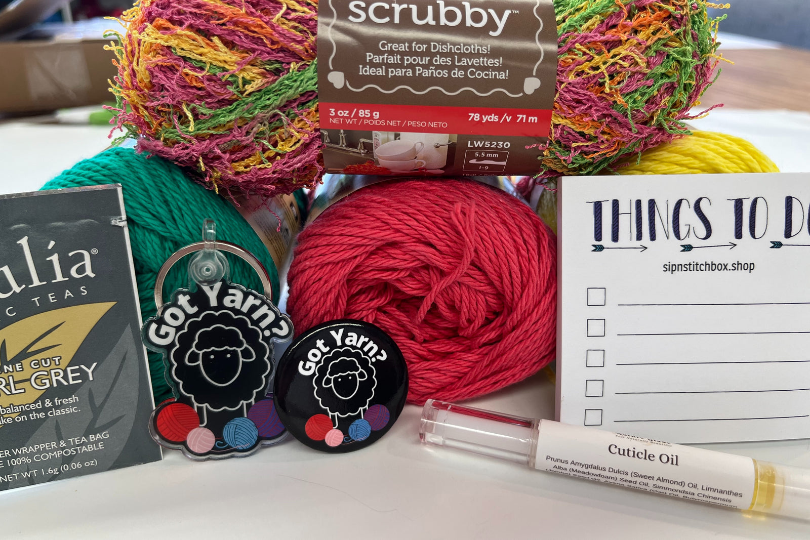 Delightful Dishcloths Yarn Box