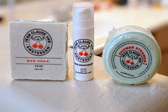 Jean Claude Van Amsterdam men's grooming box includes Bar Soap, Facial Moisturizer and Shower Steamer! 