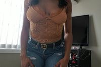 Neutral, lace bodysuit that can be worn in the bedroom and as an outfit