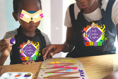 I loved painting and creating my crafts. Art for me is a fun time for me and mommy. I learned that I am special today.