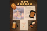 BOX CONTAINING OHM BOX ITEMS FOR THIS THEME: BE THE LIGHT                                                           