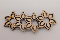 Earring, charm, ornament  - Laser cut/engraved  design ready for your crafty self to paint, decorate, gift to a friend, keep for your self.