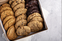 Two dozen of your favorite cookies. Chocolate chip, chocoholic chocolate chip, peanut butter and oatmeal raisin. Yum !! 