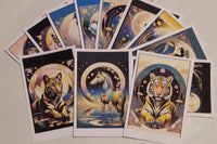 High quality printed images, vivid colors, 4x6" postcards with note section, address section, and stamp pre-printed