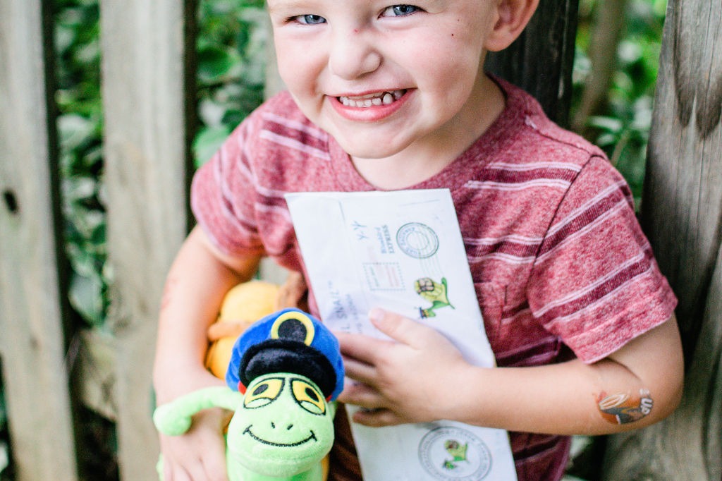 Snail Mail Weekly Letter  from Sunny the Mail Snail for ages 3 to 8