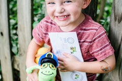 Plush and Snail Mail Weekly Letter  from Sunny the Mail Snail for ages 3 to 8