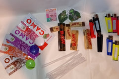 each month these items are going to change, you will get all your monthly smoke needs in one micro box, size does matter. 