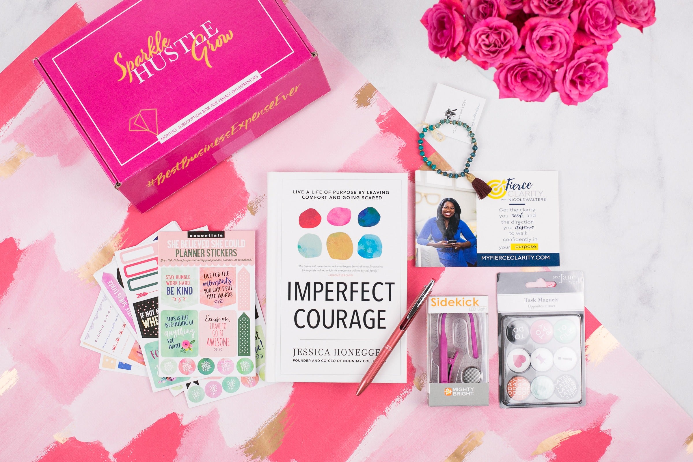 Sparkle Hustle Entrepreneur Subscription Box. Best Subscription Box For Women