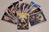High quality printed images, vivid colors, 4x6" postcards with note section, address section, and stamp pre-printed