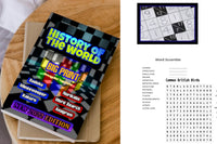 2-3 Brand NEW Brain Games Books Gift Box: History Of The World Brain Games & Puzzles Activity Books (w/ Sudoku)