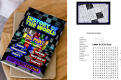 2-3 Brand NEW Brain Games Books Gift Box: History Of The World Brain Games & Puzzles Activity Books (w/ Sudoku)
