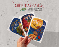 Christmas Card with Puzzles Inside