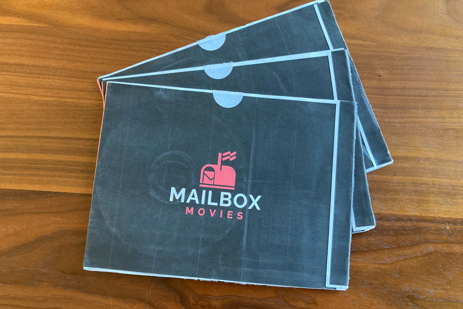 The envelopes as they will arrive in the mail.