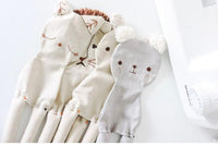 Exclusive Subscription of two handmade fabric dolls for children.