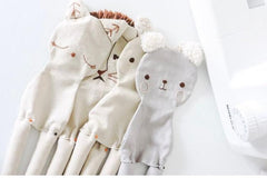 Exclusive Subscription of two handmade fabric dolls for children.