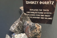Smokey Quartz
Mantra: 
I let in only light & positivity
Properties: Releases fear & anger
Creates harmony & balance
Amplifies the truth