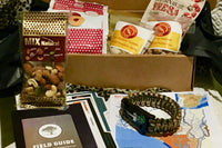 First hike of the season!  This box features a survival bracelet and locally sources snacks, complete with a nature and trail guide.