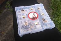 Vinny the Pug collector's series includes Raised Nickle Metal Pins, Vinyl Stickers and Embroidered Trading Patches. 