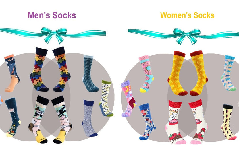 Sock Panda - Two Pairs Socks Per Month (Hers and His Mixed Subscription) - Great for Couples