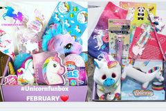 February and March 2022 Unicorn Fun Box Subscriptions that were filled to the brim with fun unciorn toys and gifts