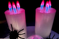 Classic Pillar Candle with REAL *** Red - Green - Blue Flame *** Monthly Box Subscription - MUST SEE !!!