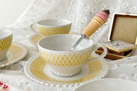 Vintage Teacup Club Trio - Teacup, Saucer & Cake Plate