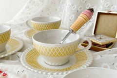 Vintage Teacup Club Trio - Teacup, Saucer & Cake Plate