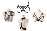 GOLD PLAN- 4 MIXED HARNESS AND CAGE BRAS