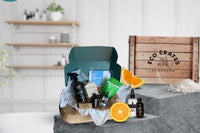 Bathroom Basics Box makes morning and night routines simple without any harmful ingredients. Soak away your worries in serenity and peace.