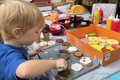 role play--kitchen items
Constructive, imaginative, artistic, dramatic, physical, literacy, and role play