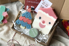 our ingredients include coconut oil, rice oil, oat flour, clay powder, and essential oils such as mint, pine, and lemon....