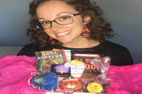Bubbles & Books subscription box featuring a romantic novel, handmade soap, and bath products for relaxation
