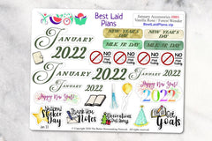 Functional Planner Sticker Kit for Planners - Calendars, Happy Planner, Bullet Journal, Leafy Treetops, Pocket, A5, EC, TN