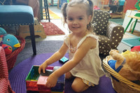 constructive play--magnetic blocks
Constructive, imaginative, artistic, dramatic, physical, literacy, and role play
