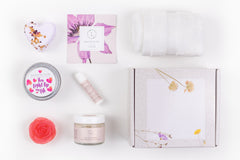 All natural Self-Care box for pregnancy and new Mom - the perfect gift to support wellness and self care through meaningful experiences