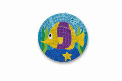 Photo of the Glitter Mosaic Fish from the Under the Sea Craft box.