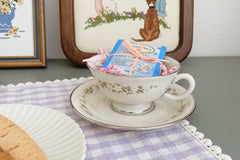 Vintage Teacup Club Trio - Teacup, Saucer & Cake Plate